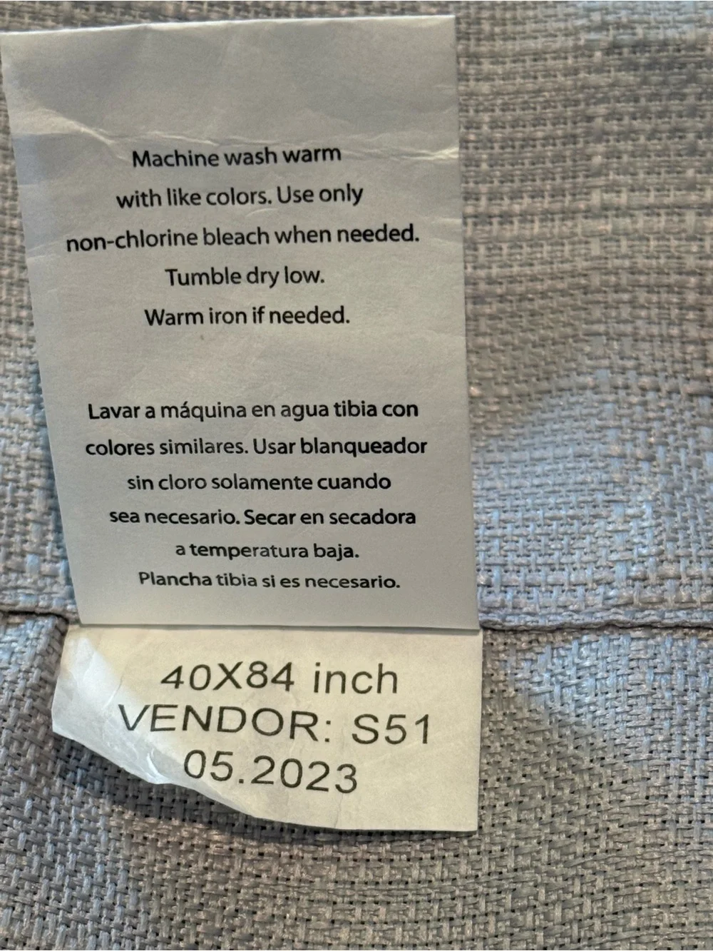Mainstays Textured Curtain Panels Set 2 Silver Gray 40x84 Light Filtering